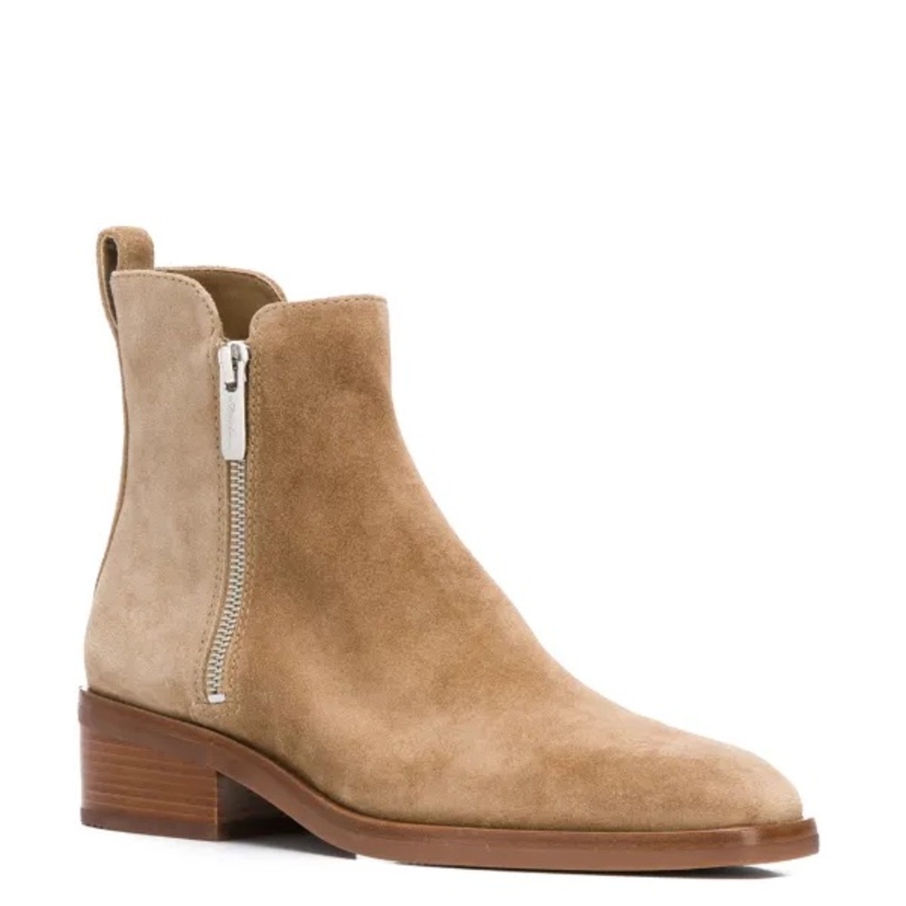 3.1 Phillip Lim Beige Suede Ankle Boots